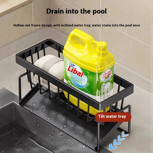Sink Rack Organizer - Kitchen Storage Shelf Accessories & Solutions