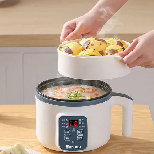 Multi-Function Electric Rice Cooker - Mini Hot Pot for 1-3 People