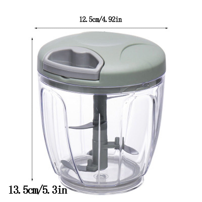 Multifunctionele groentesnijder en knoflookpers - handmatige voedselsnijder