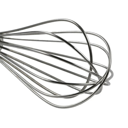 Stainless Steel Wire Whisk - 8"/10"/12" Balloon Egg Beater for Baking & Cooking