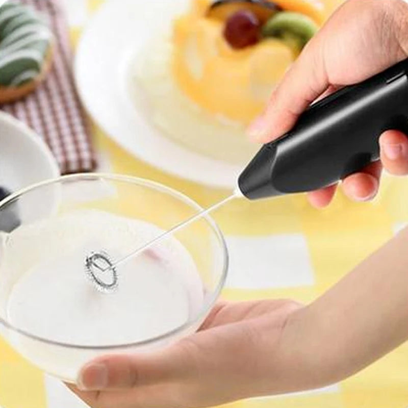 Wireless Electric Milk Frother - Rechargeable Coffee Whisk & Egg Beater for Cappuccino