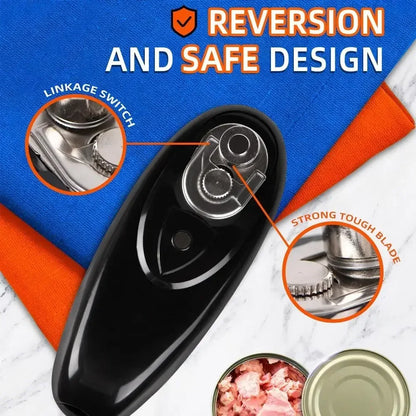 Electric Can Opener - One Touch Automatic Battery Operated Jar & Bottle Opener