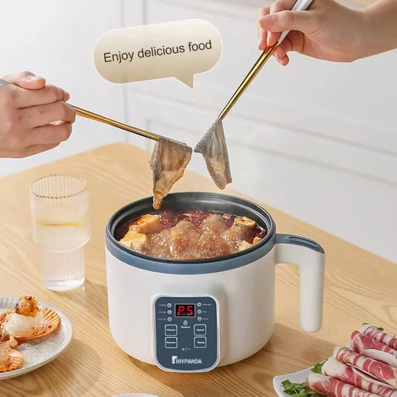 Multi-Function Electric Rice Cooker - Mini Hot Pot for 1-3 People