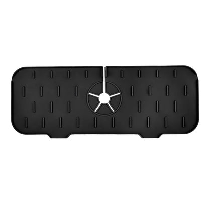 Silicone Faucet Mat - Absorbent Sink Splash Guard & Drain Pad