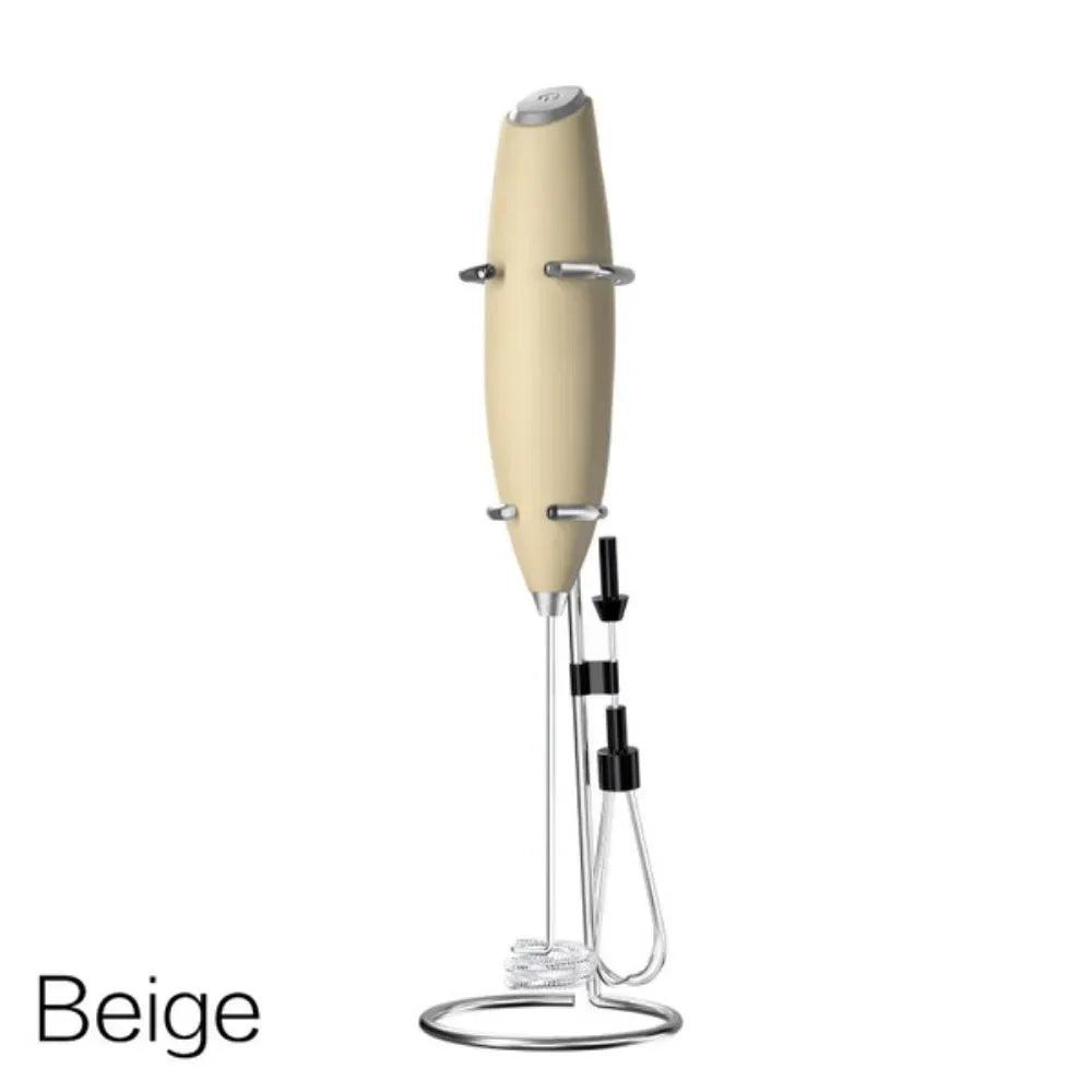 Electric Milk Frother - Handheld Mini Whisk for Coffee, Latte & Cappuccino