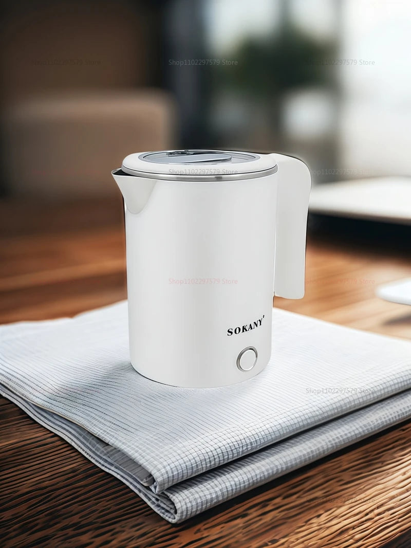 500ML Portable Travel Electric Kettle - Compact Water Boiler for Tea & Coffee