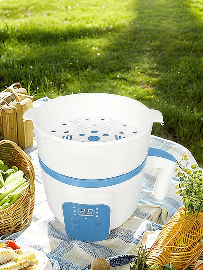 Electric Hot Pot Cooker for 1-2 People Multifunction Non-Stick Pan Stew Soup Rice Maker Electric Meal Appliance for Small