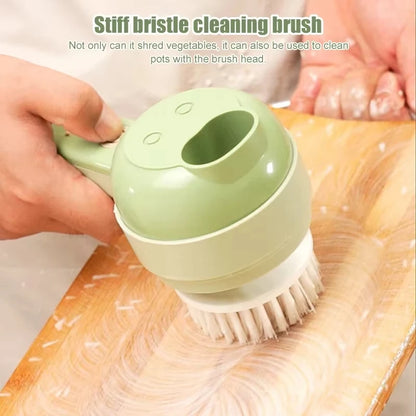 4-in-1 Electric Vegetable Cutter - Wireless Handheld Slicer for Garlic, Onions & More