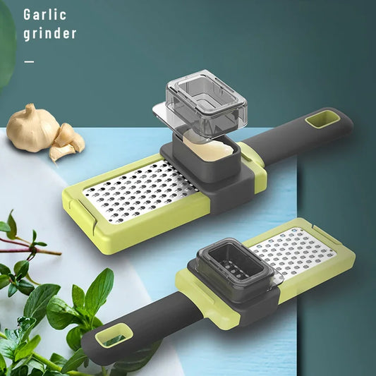 Multifunctional Garlic Press - Ginger Grater & Vegetable Slicer Tool