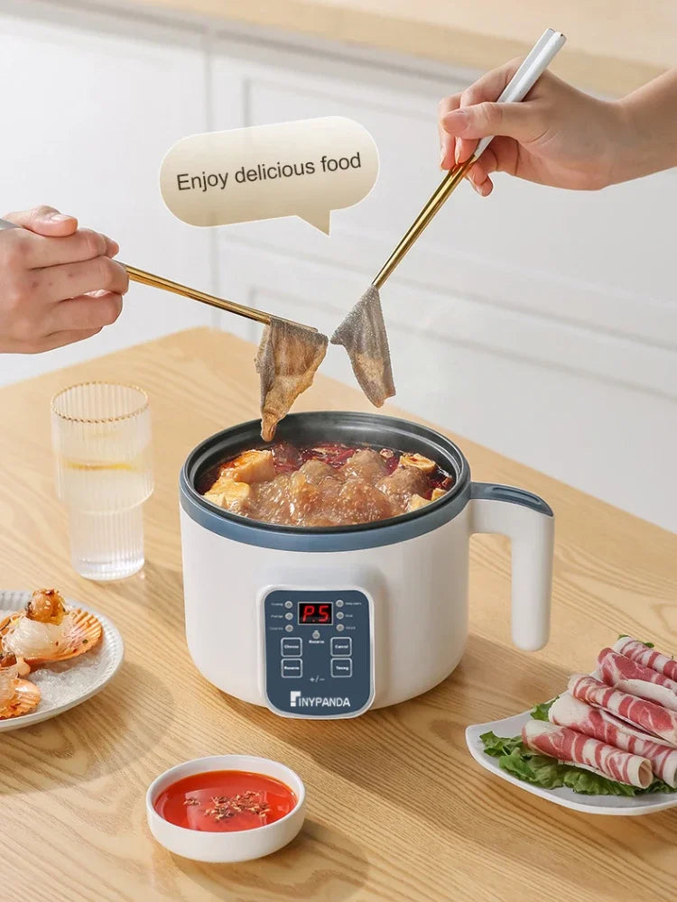 Multi-Function Electric Rice Cooker - Mini Hot Pot for 1-3 People