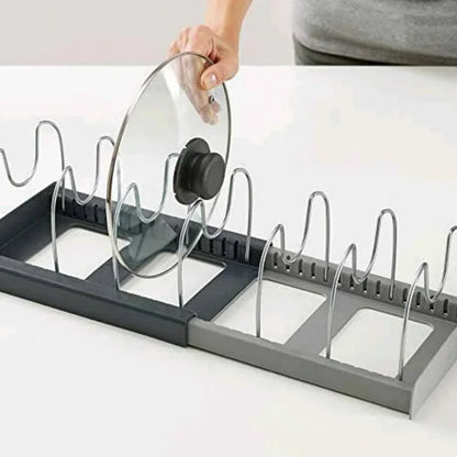 Adjustable Sink Drain Shelf - Kitchen Dish Drying Rack Organizer