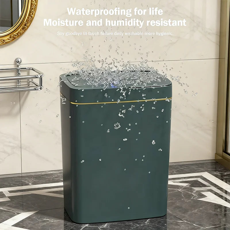 15L High-Quality Touchless Smart Sensor Trash Bin - Waterproof Automatic Waste Bin
