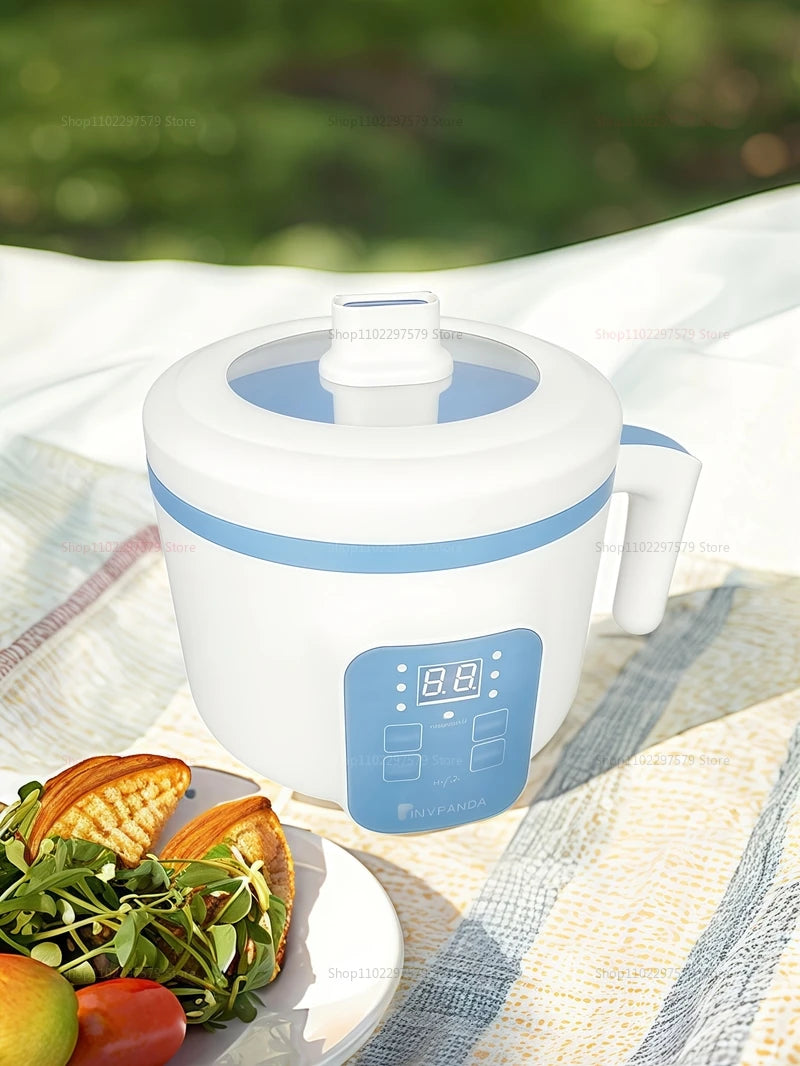 Electric Hot Pot Cooker for 1-2 People Multifunction Non-Stick Pan Stew Soup Rice Maker Electric Meal Appliance for Small