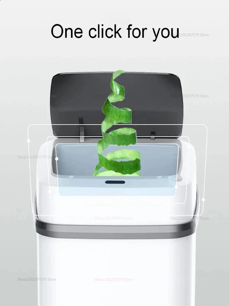 13L Smart Touchless Trash Bin - Automatic Motion Sensor Waste Basket