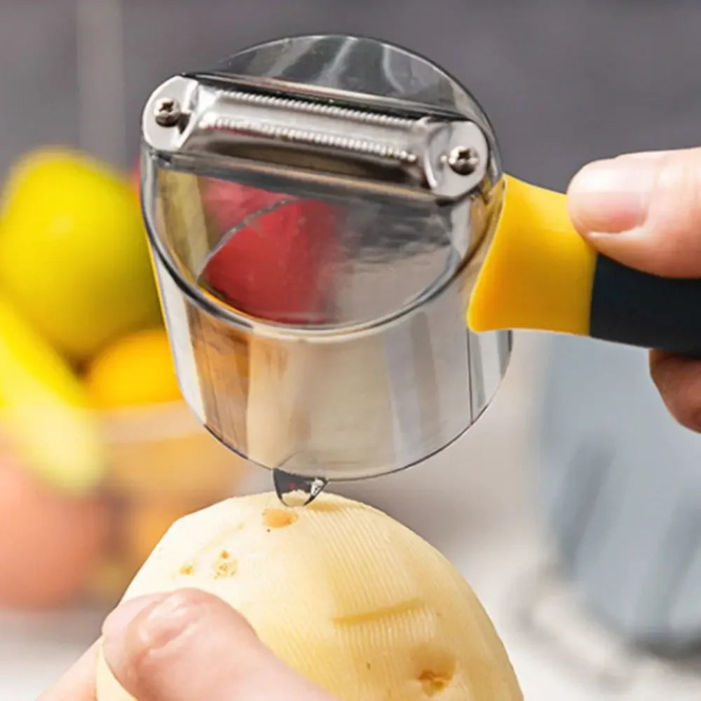 Multifunctional Vegetable Peeler with Storage Container - 3-in-1 Grater & Cutter