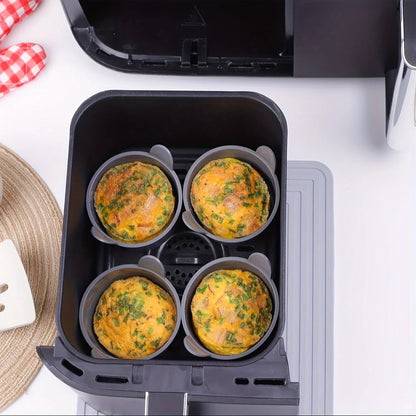 Silicone Egg Poacher Cups for Air Fryer - Reusable Egg Cooker Molds (1pc/4pcs)