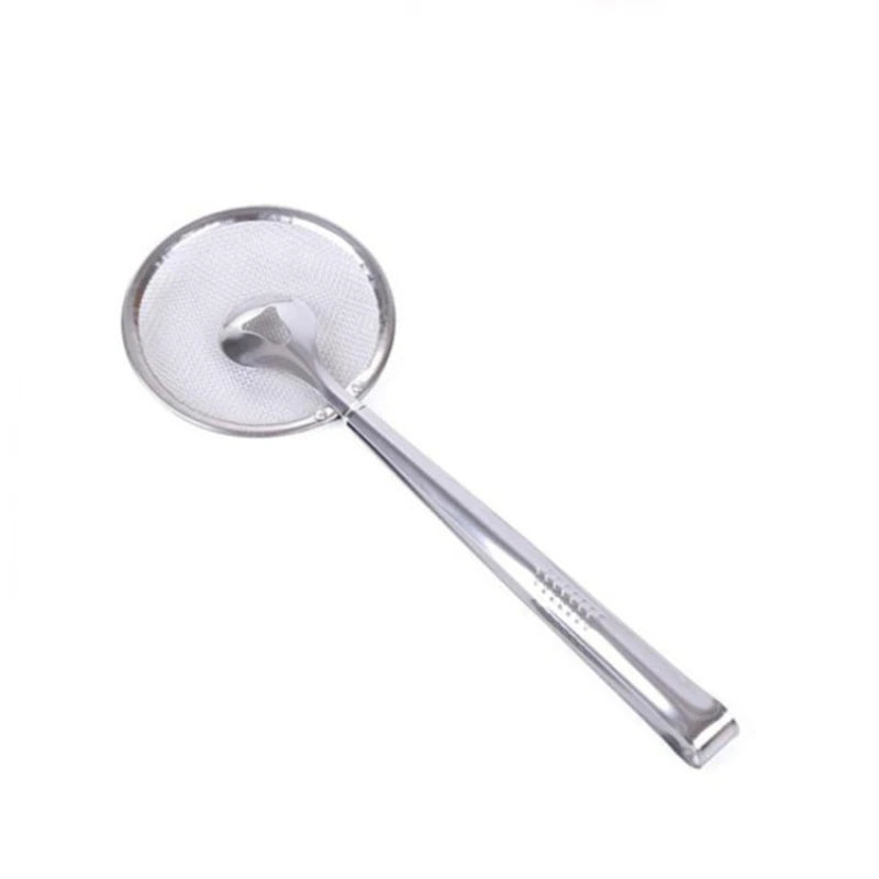 Stainless Steel Strainer Spoon - Multifunctional Oil Filter & Food Skimmer