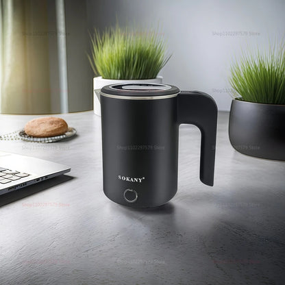 500ML Portable Travel Electric Kettle - Compact Water Boiler for Tea & Coffee