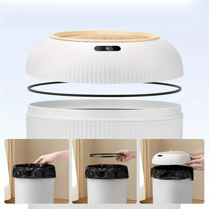 Smart Sensor Trash Can - 10L Automatic Touchless Kitchen Bin with Lid