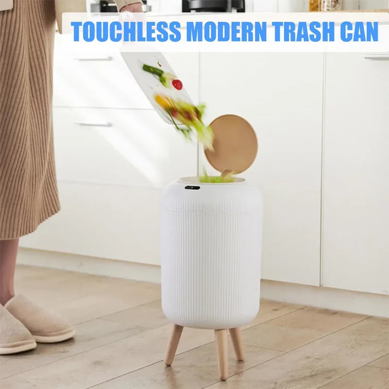 Smart Sensor Trash Can - 10L Automatic Touchless Kitchen Bin with Lid