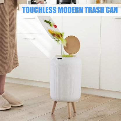 Smart Sensor Trash Can - 10L Automatic Touchless Kitchen Bin with Lid