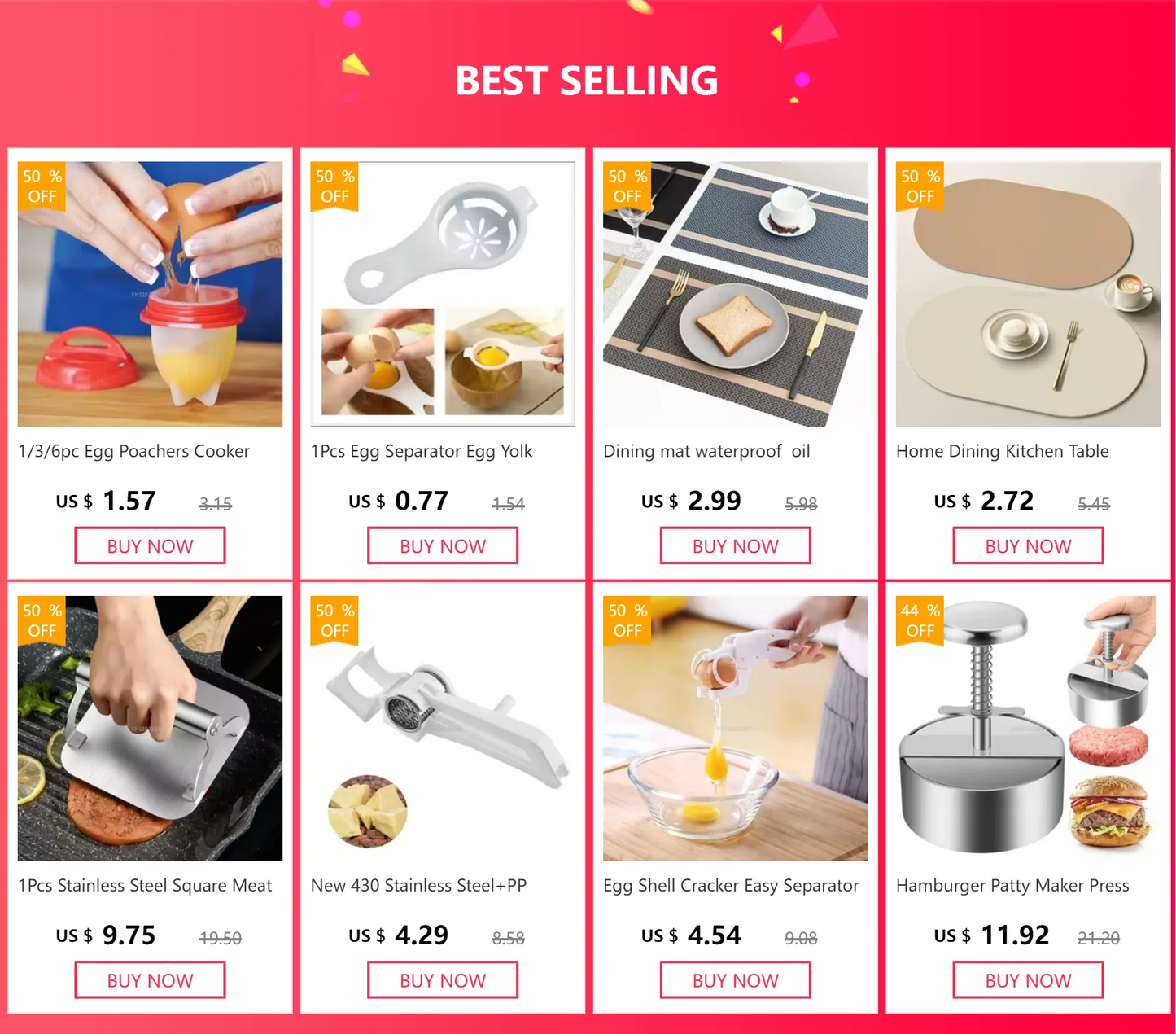 Heat Resistant Silicone Kitchen Utensils Set - Non-Stick Safe Cooking Tools