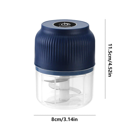 250ml Mini Electric Garlic Chopper - USB Rechargeable Wireless Food Processor