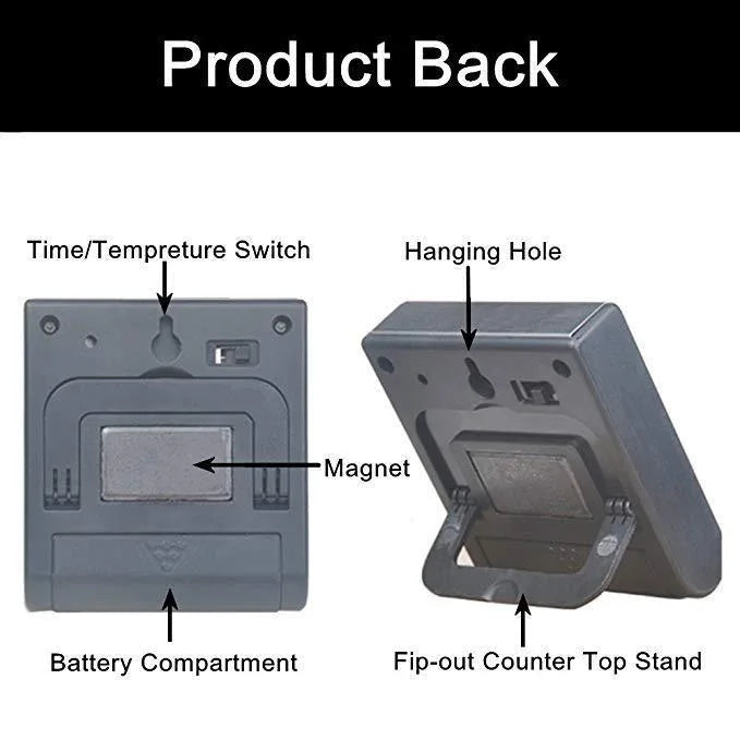 Kitchen Digital Smart Food Thermometer, Electronic Timer Oven Probe beef Meat Thermometers for BBQ & cooking & Milk