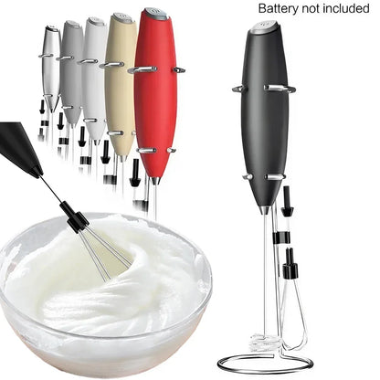 Electric Milk Frother - Handheld Mini Whisk for Coffee, Latte & Cappuccino