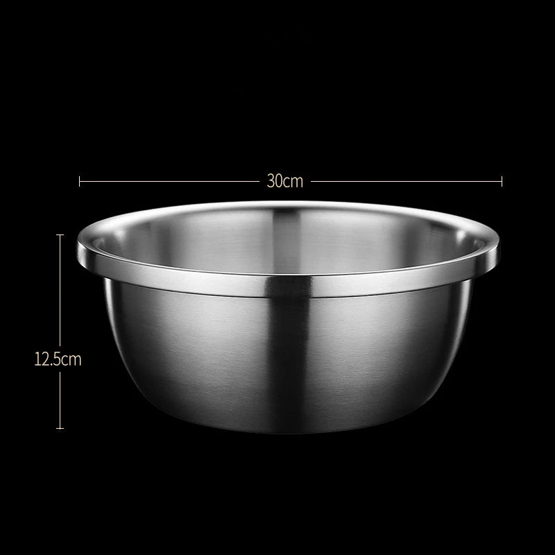 Stainless Steel Drain Basket Colander Round Rice Cleaning Sieve Fruit Vegetable Washing Basin Strainer Filter Kitchen Utensils