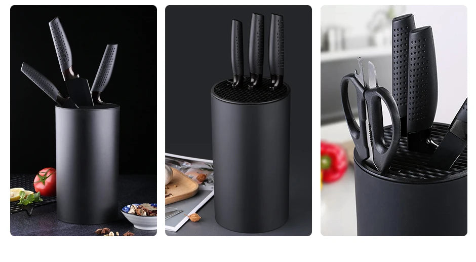 Removable Kitchen Knife Holder 22cm - Drainable Chef Knife Stand