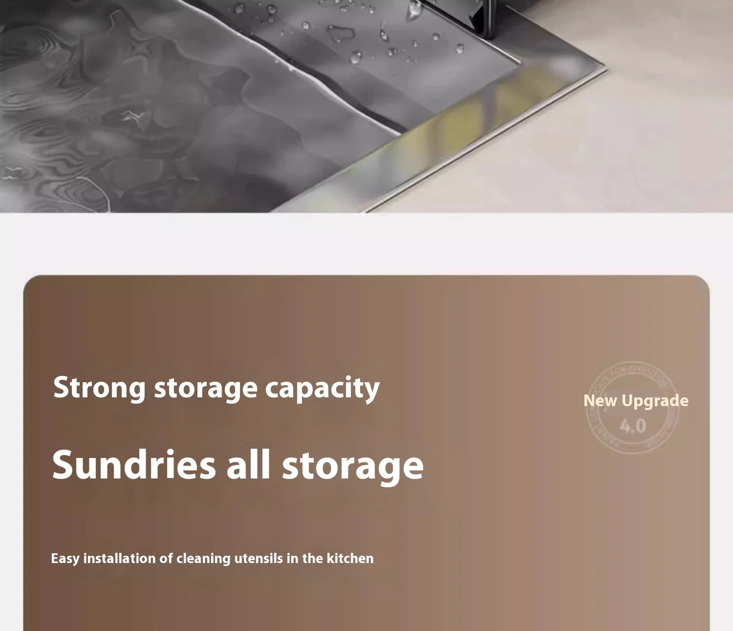 Gootsteenrekorganizer - Accessoires en oplossingen voor keukenopbergplanken