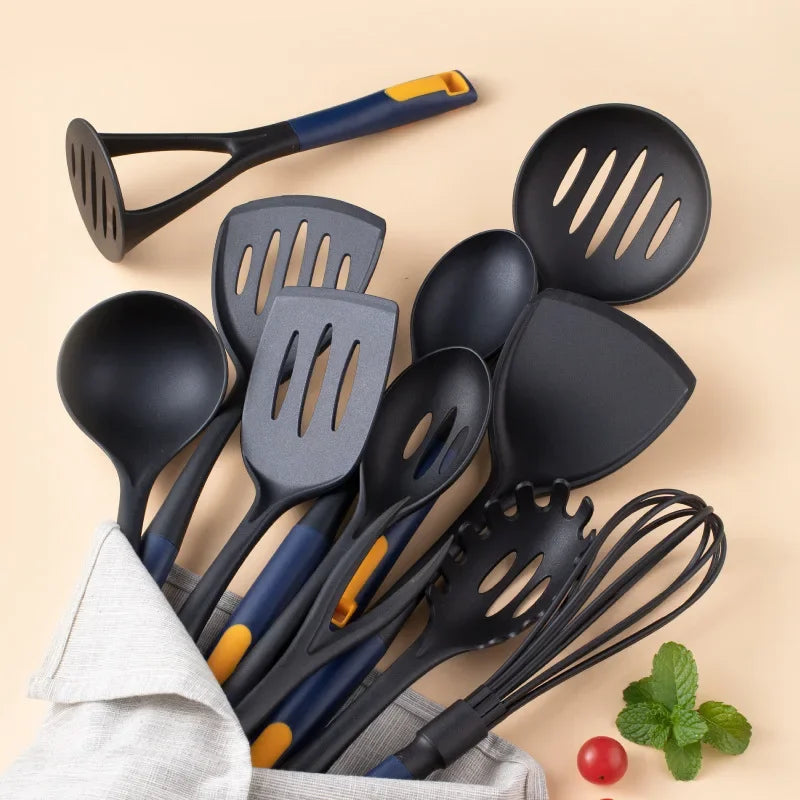 Heat Resistant Silicone Kitchen Utensils Set - Non-Stick Safe Cooking Tools