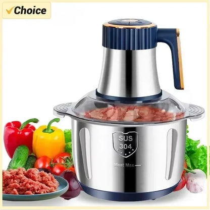 5L Electric Meat Grinder - Multi-Function Food Processor & Vegetable Chopper