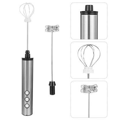Mini Handheld Electric Milk Frother - Coffee Mixer & Blender for Cappuccino & Latte