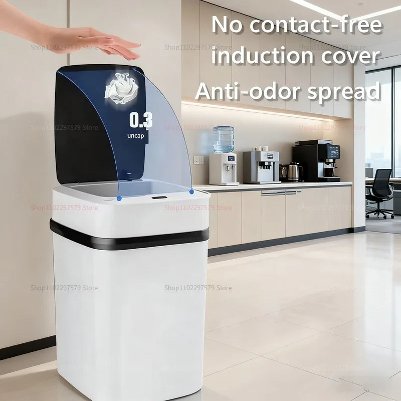 13L Smart Touchless Trash Bin - Automatic Motion Sensor Waste Basket
