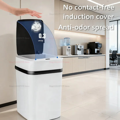 13L Smart Touchless Trash Bin - Automatic Motion Sensor Waste Basket