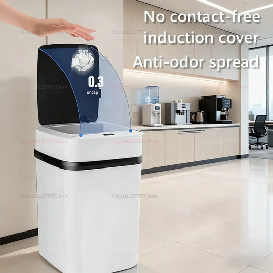 13L Smart Touchless Trash Bin - Automatic Motion Sensor Waste Basket