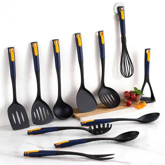 Heat Resistant Silicone Kitchen Utensils Set - Non-Stick Safe Cooking Tools