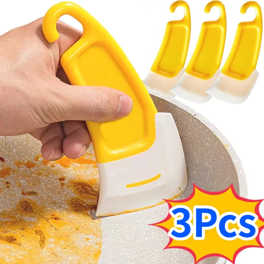 Silicone Cleaning Spatula - Flexible Kitchen Scraper for Pots & Pans