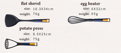 Heat Resistant Silicone Kitchen Utensils Set - Non-Stick Safe Cooking Tools