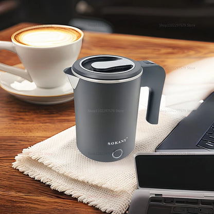 500ML Portable Travel Electric Kettle - Compact Water Boiler for Tea & Coffee