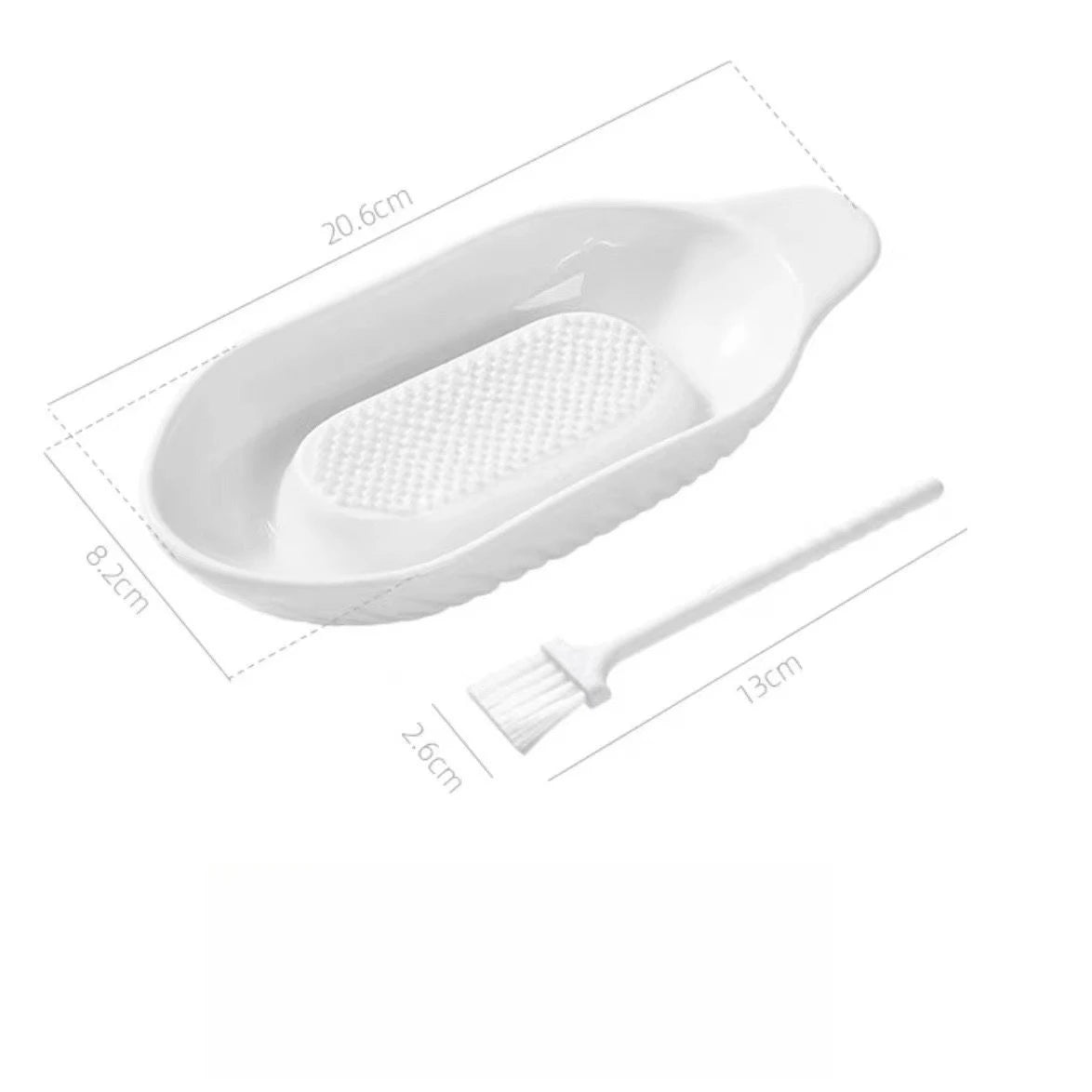 Ceramic Garlic Grinder - Manual Ginger Grater & Vegetable Grinder Kitchen Tool