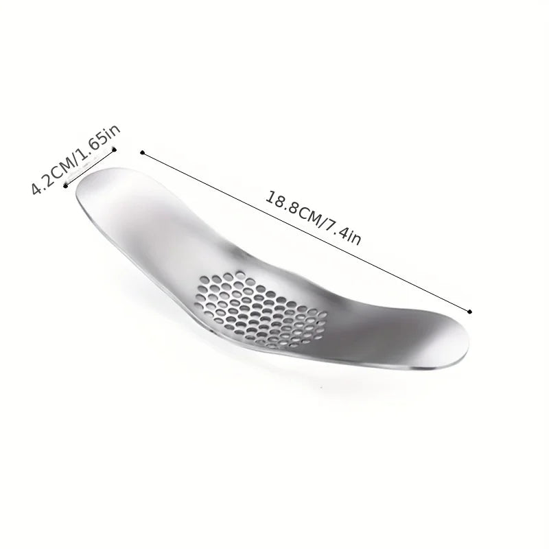 Manual Garlic Press - Multi-Functional Garlic Masher with 304 Stainless Steel Blades