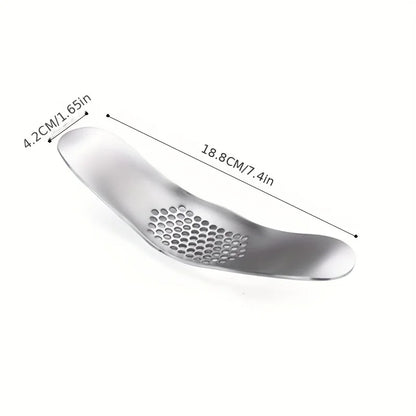 Manual Garlic Press - Multi-Functional Garlic Masher with 304 Stainless Steel Blades