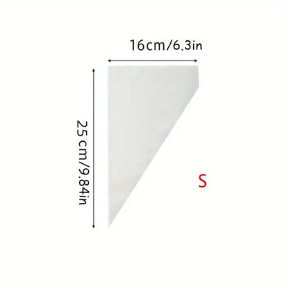100PCS Disposable Pastry Bags - Extra Strong & Leak-Proof Piping Bags