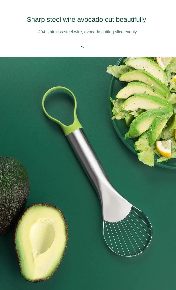 Avocado Slicer Tool - 3-in-1 Stainless Steel Fruit Cutter & Pitter