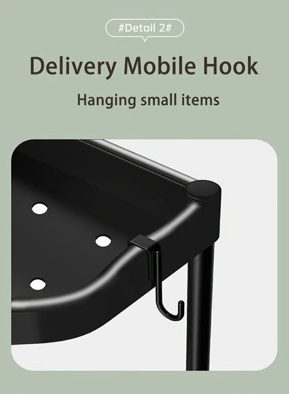 3-Tier Kitchen Spice Rack Organizer - Corner Countertop Seasoning Shelf with Chopstick Holder