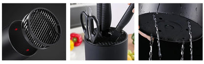 Removable Kitchen Knife Holder 22cm - Drainable Chef Knife Stand