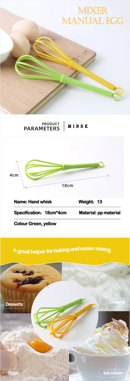 Handmixer met eiergarde - Plastic keukenbakgereedschap